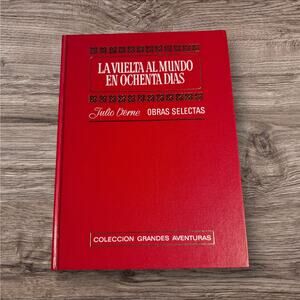 La Vuelta al Mundo en Ochenta Dias Julio Verne Spanish Hardcover